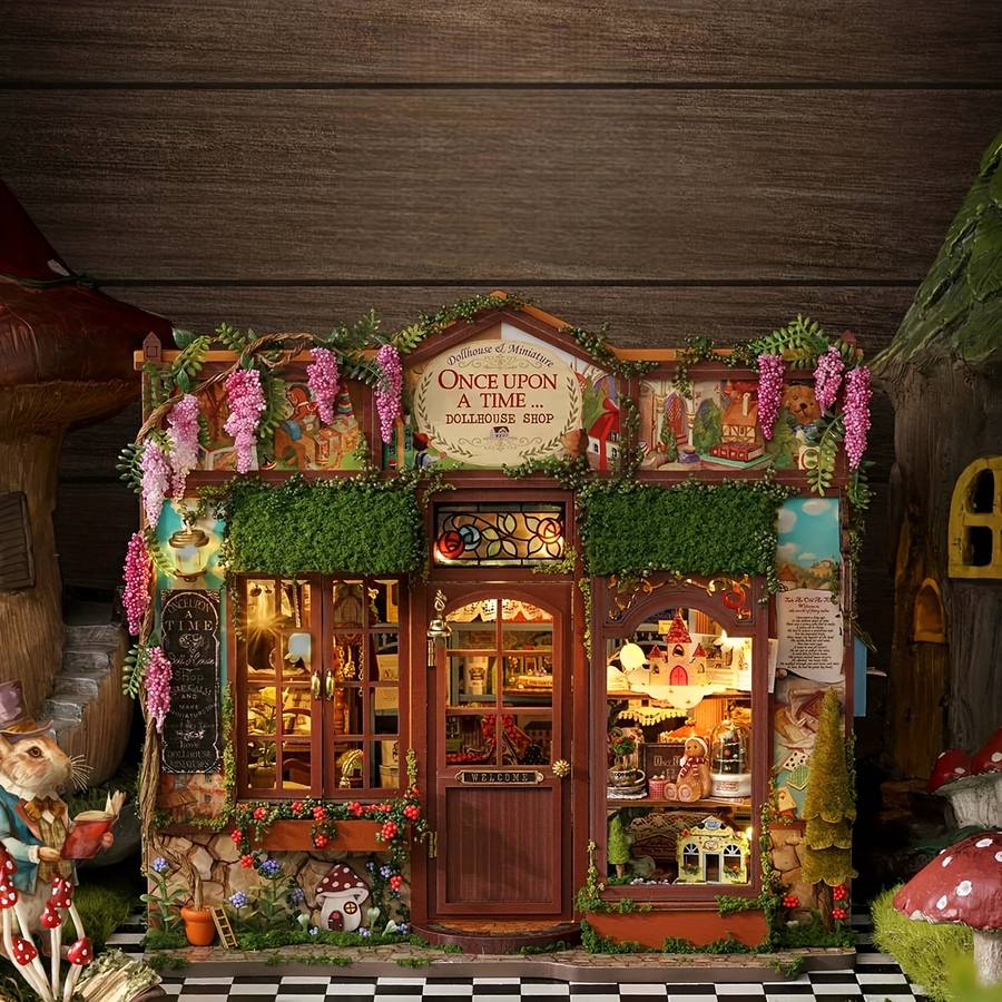 Diy Fairy Tale Kingdom Miniature House 3D Wooden Model Kit Creative Handcrafted