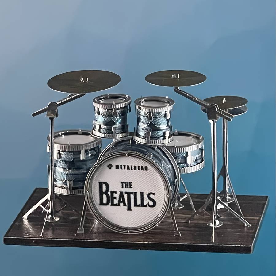 3D Puzzle Musical Instrument Model Color Drum Kit