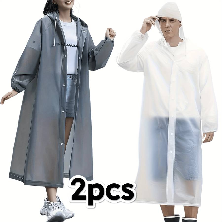 Raincoat White One Size Fits All  Gray One Size Fits All