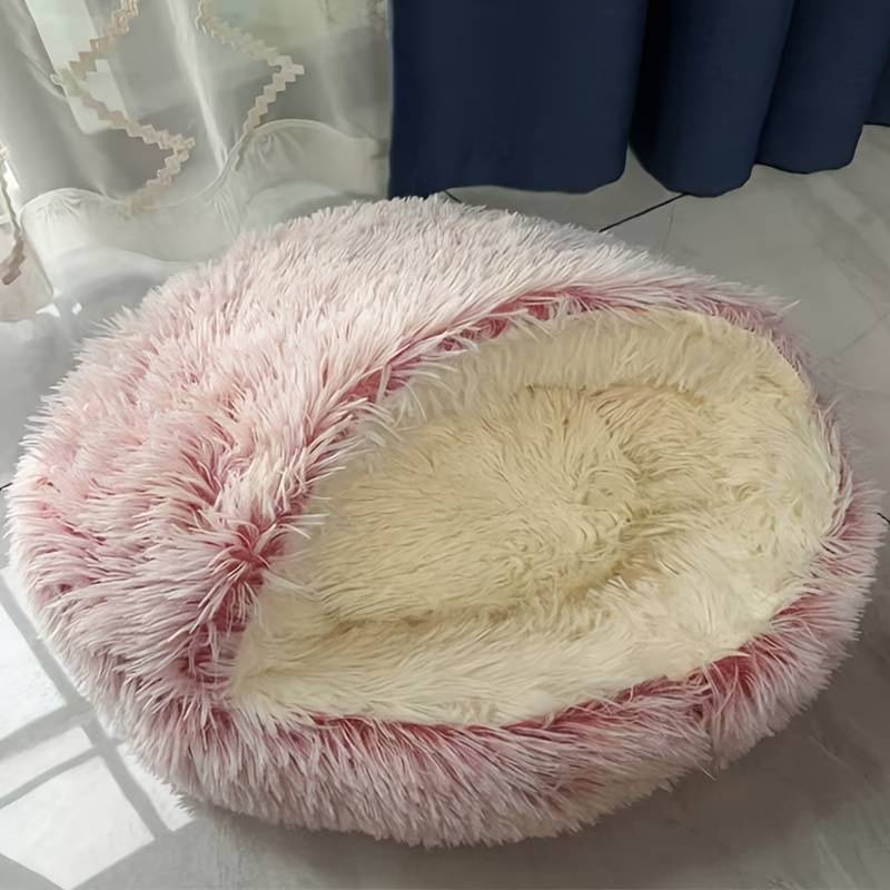 Pet supplies color Shell Nest Gradient Light Gray size 40cm  recommended curl sleep within 4 catties