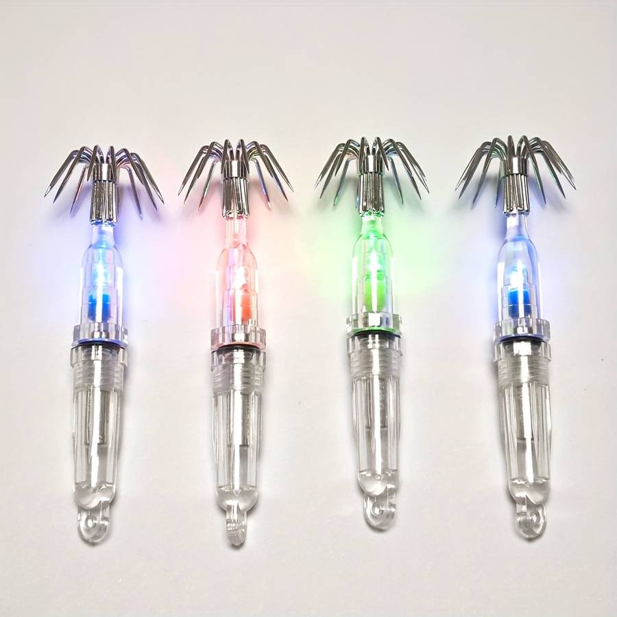 2pcs Squid Lures Fishing Lures with Sharp Hooks Night Fishing Octopus Lures