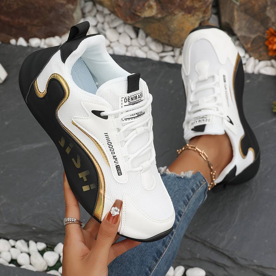 Women S Sneakers Color White Mesh Sizeuk 4