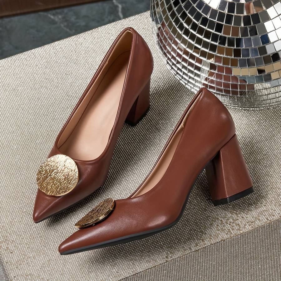 Women S High Heels Color Bronze Sizeuk 9