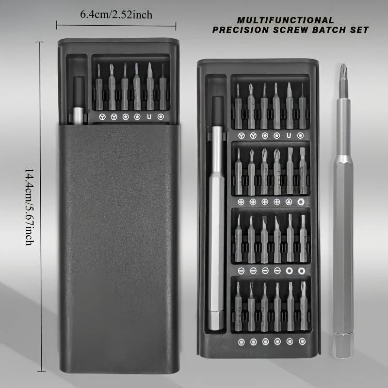 Screwdriver Bit Tool Set Color Silver 25 In 1 Set