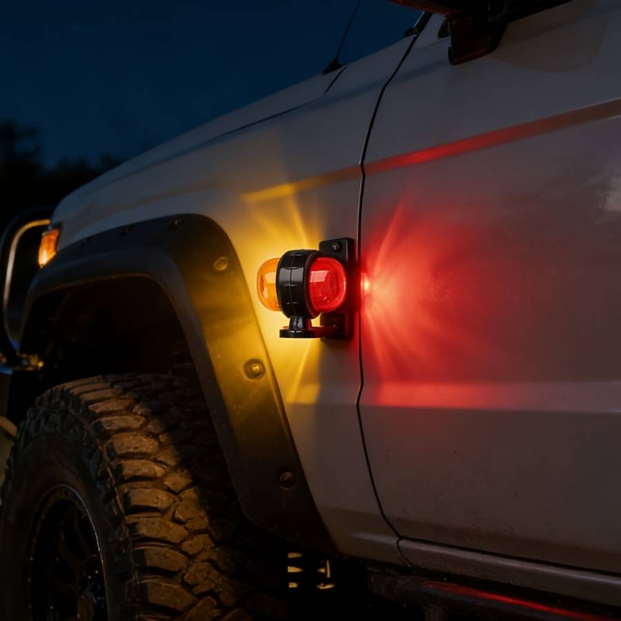 Car Lights Color Redyellow Quantity 4Pcs