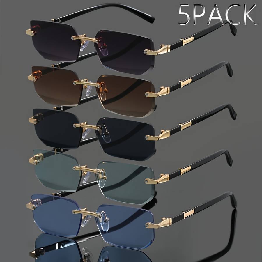 Mens Glasses Color Double Gray Add Tea Add Black Add Green Add Blue