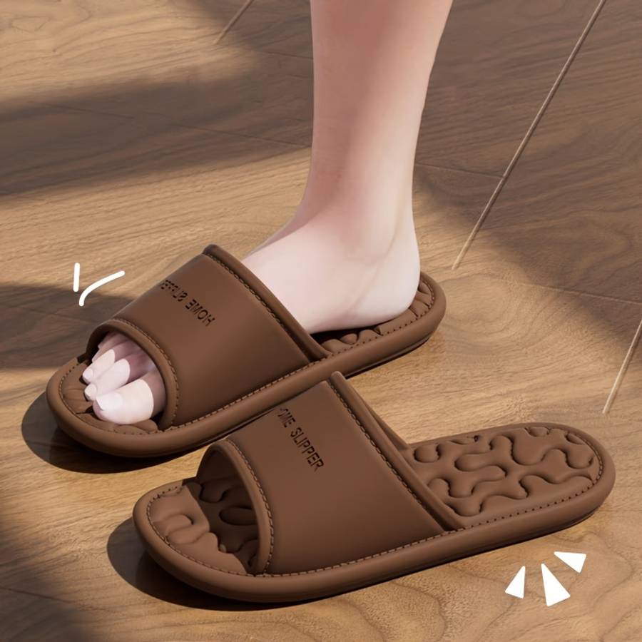Men Slippers Summer Style Purple Size Uk 3.5 To 4