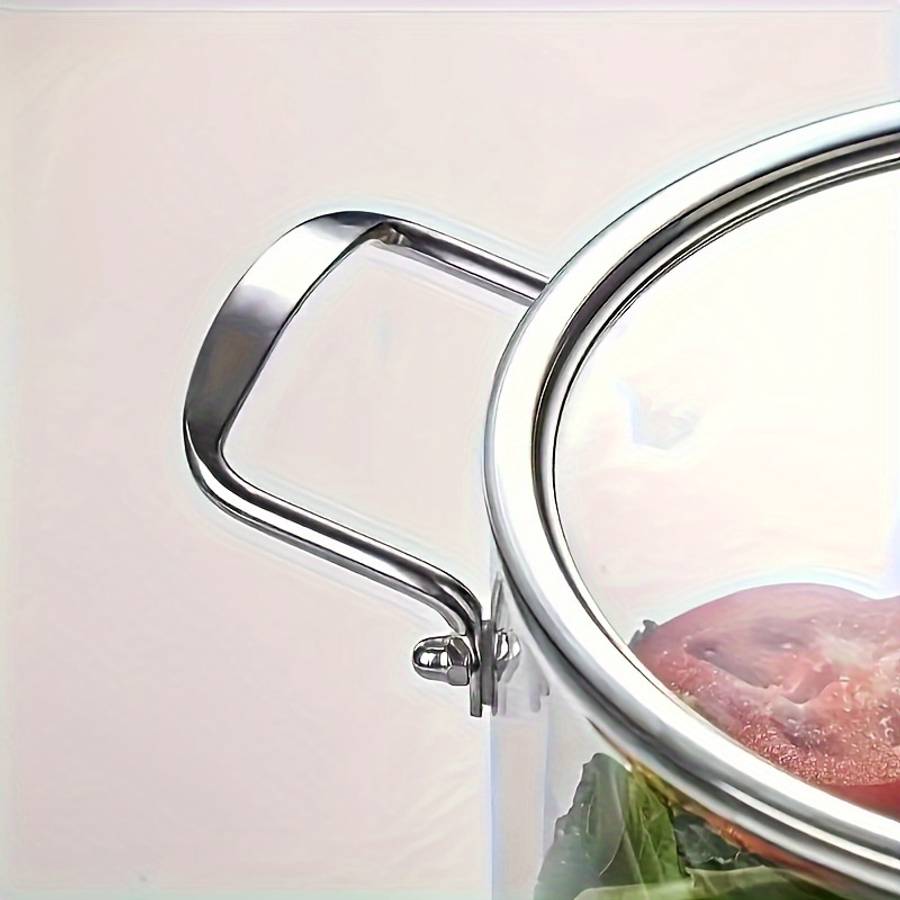 5Pcs Luxury Glass Soup Pot With