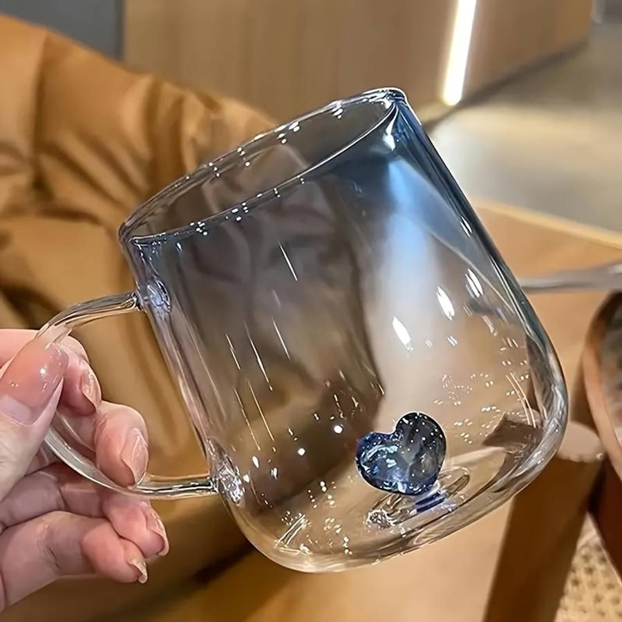 Water Cup Color Gradient Blue