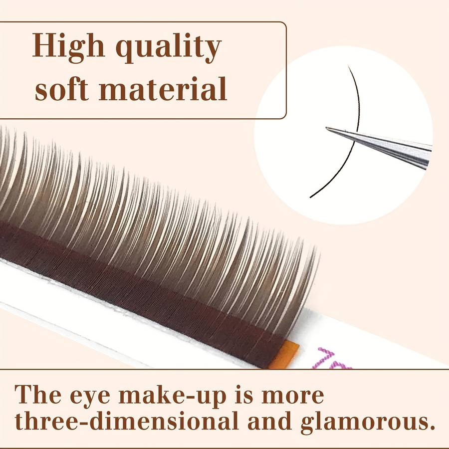Natural Soft False Eyelashes Hair Length Mix 5 7mm Model J Curl 7mm