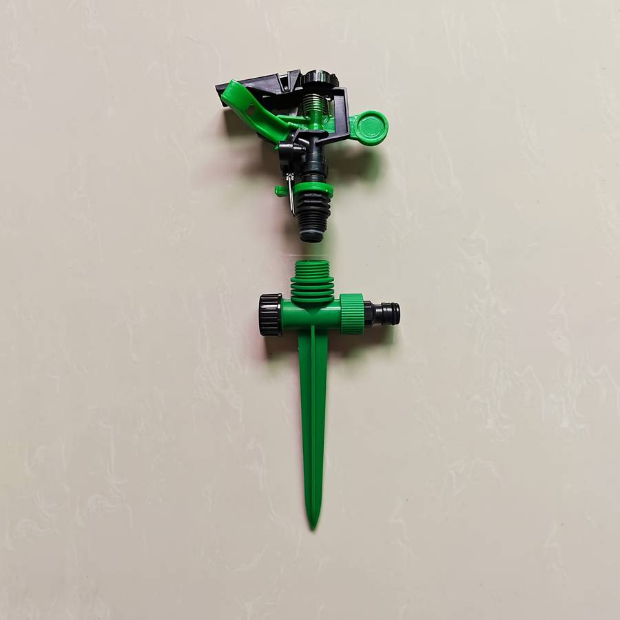 1Pc Dark Green Color High Pressure Sprinkler Set With Long Range Nozzle