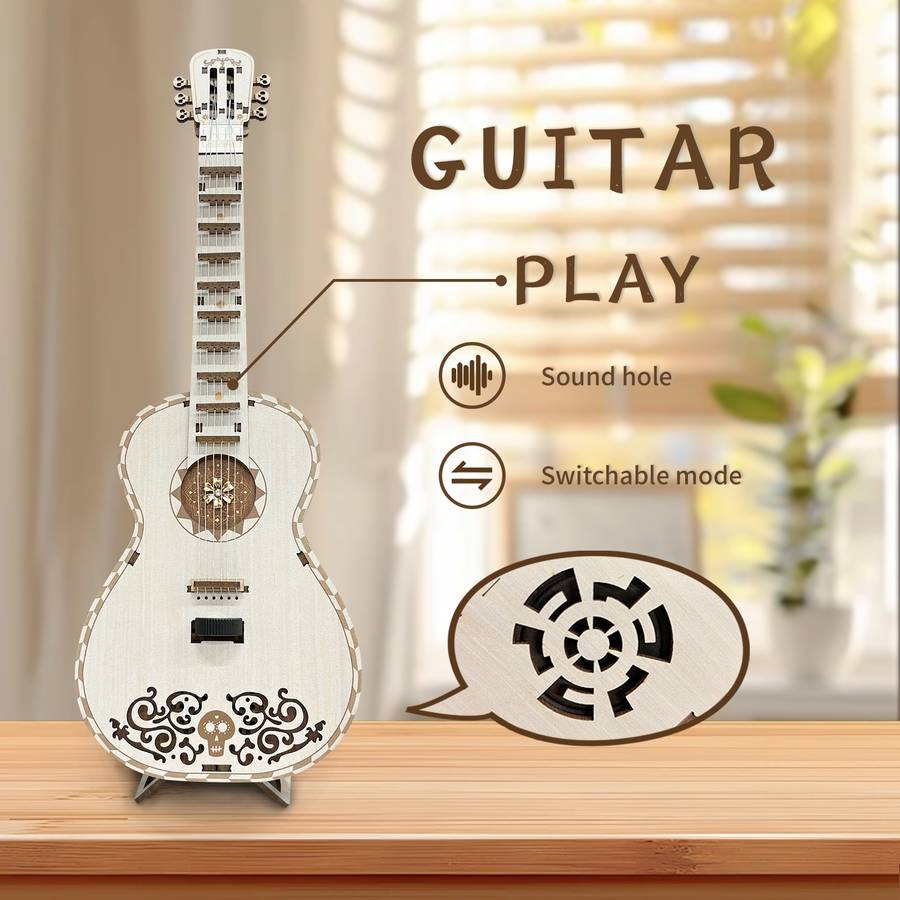 3D Puzzle Musical Instrument Model Color White