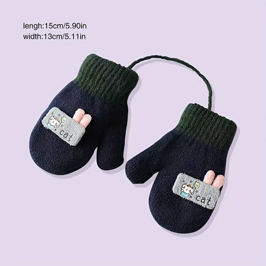 Winter Gloves Color Light Blue
