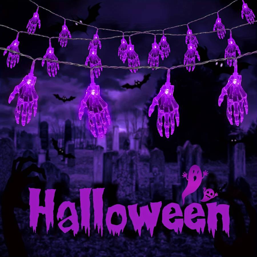 Halloween Decorations Color Purple Light Quantity 20 Leds