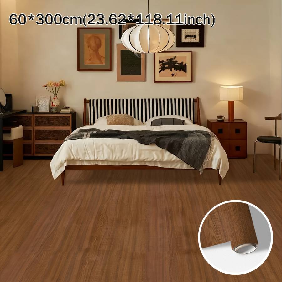 Self Adhesive Floor Stickers 60*500Cm23.62*196.85Inch Yellow Bush Pattern