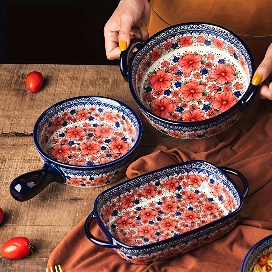 Bowl Style Black Plum Baking Tray