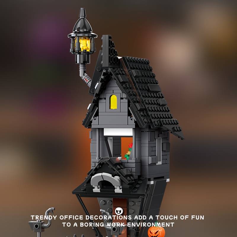 Building Toy Architectural Model Toy Set Style Halloween Castle