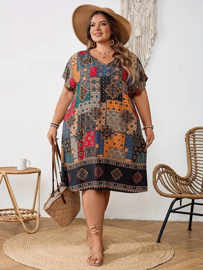 Women S Dress Color Olive Brown Size 5Xl