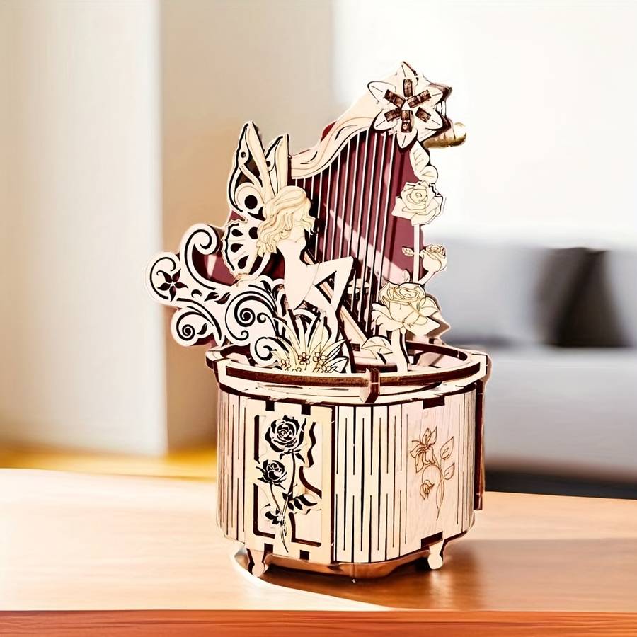 3D Puzzle Musical Instrument Model Items Diy Harp