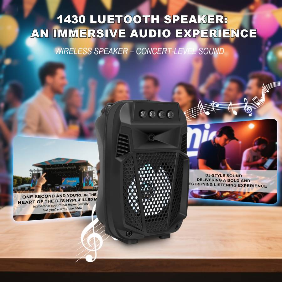 Smart Featuring Crystal Sound Dual Portable Wireless Speakers For Festival