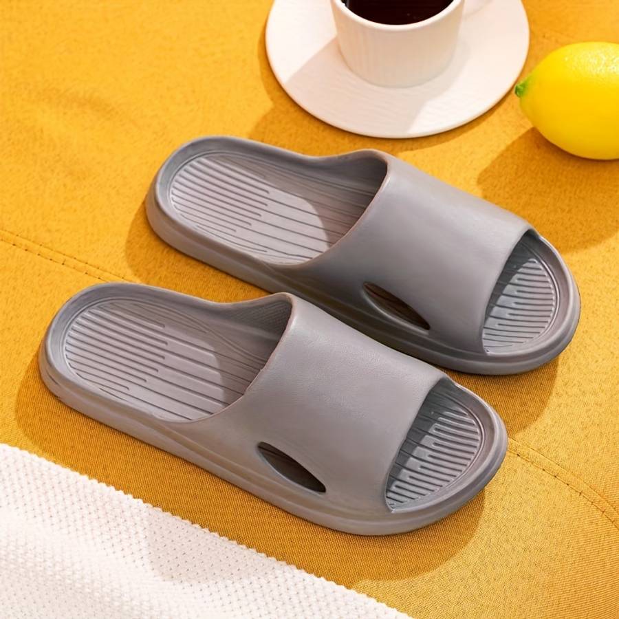 Men Slippers Summer Style Black Size Uk 4.5 To 5