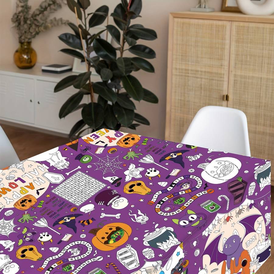 Halloween tablecloth decoration color Purple Halloween