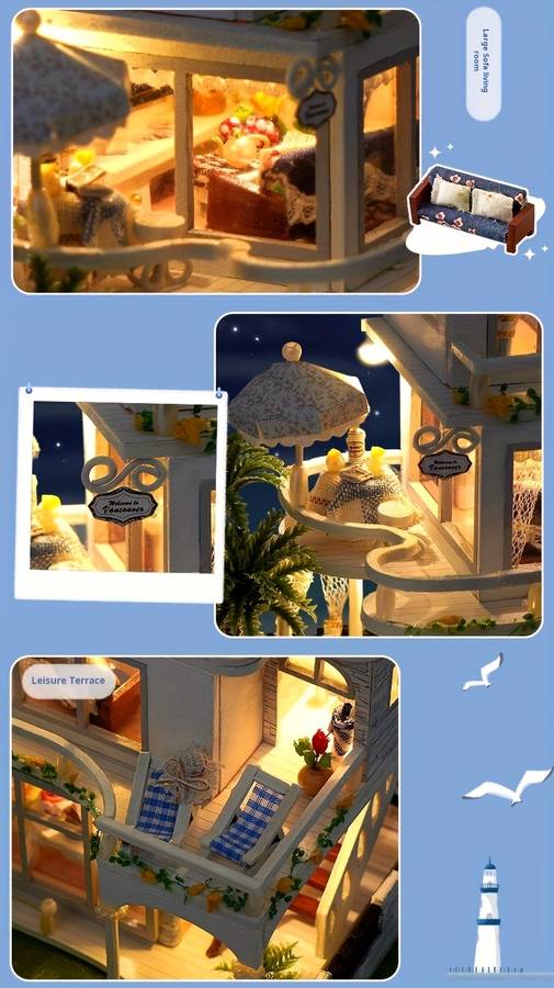 Building Toy Architectural Model Toy Set Color Style1