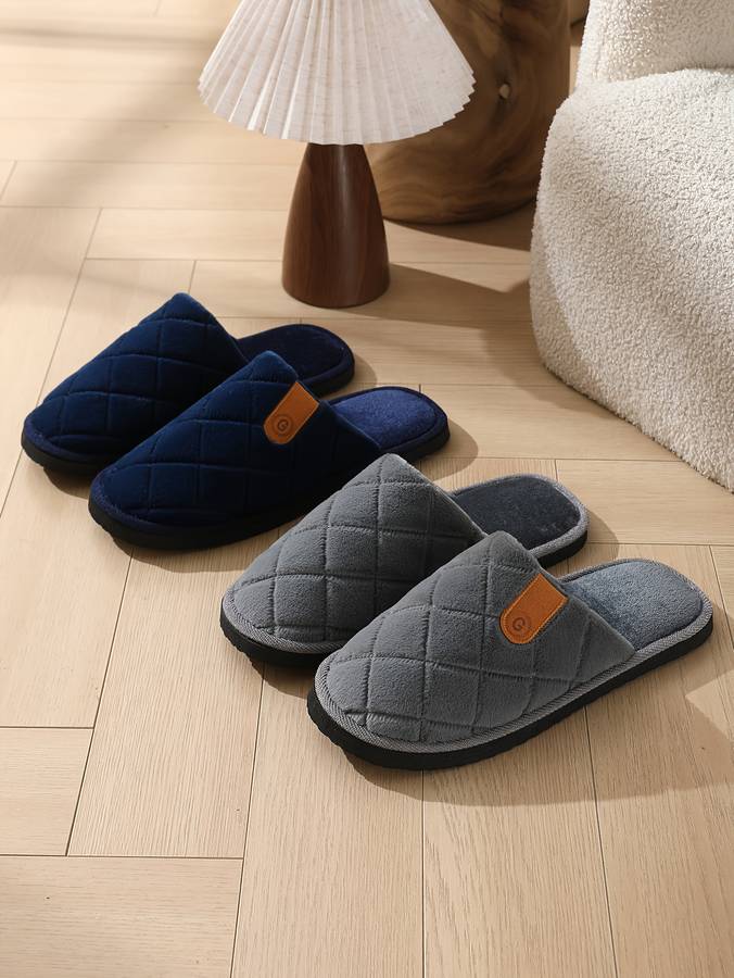 Men Slippers Summer Style Grey Size Uk 9.5 To 10
