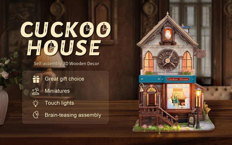 Building Toy Architectural Model Toy Set Model Little Cuckoo House  Sq 61