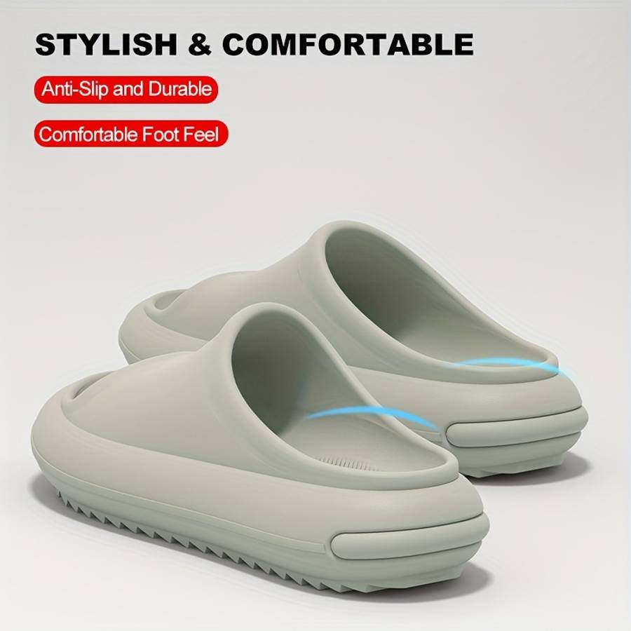 Men Slippers Summer Style Khaki Size Uk 3.5 To 4