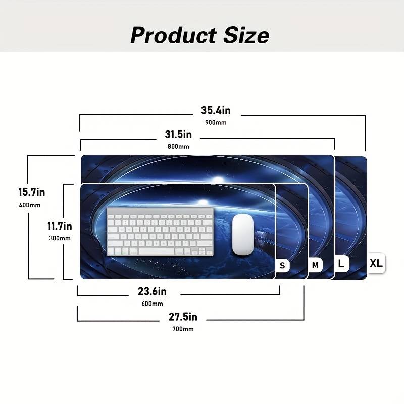 Mouse Pad Size 23.6X11.7Inch