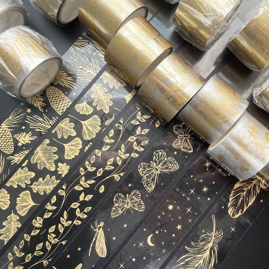 Adhesive Tape Style 3 Golden Foil Washi Tapes