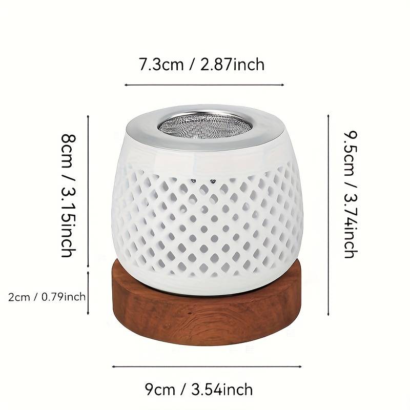 Incense Burner Color  White Round Incense Burner  Ceramic Add  Filter Add  Diameter 9 Round Sapele