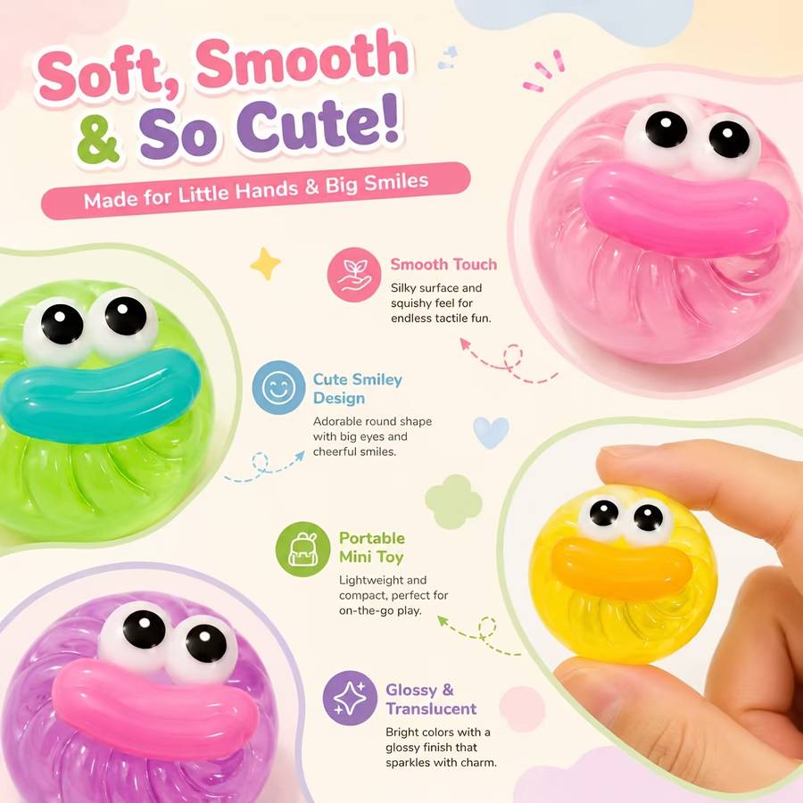 Squeezable Toys Color Random Color Quantity 2Pcs