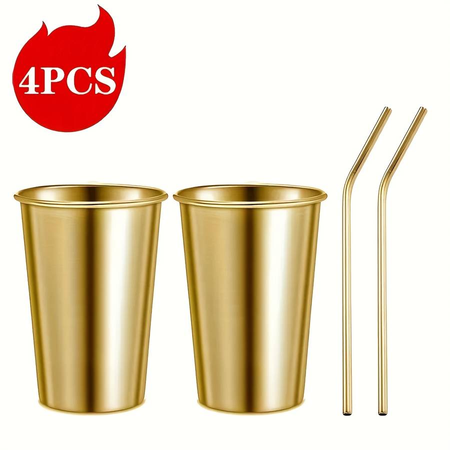 Water Cup Color Golden Quantity8Pcs
