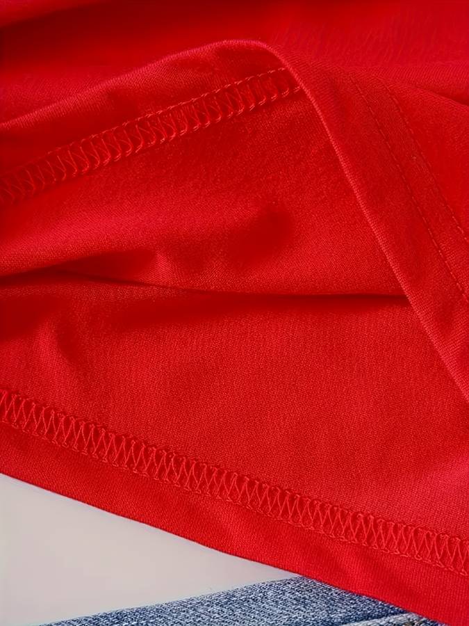 Womens T Shirt Color Red  Black  Orange Sizem