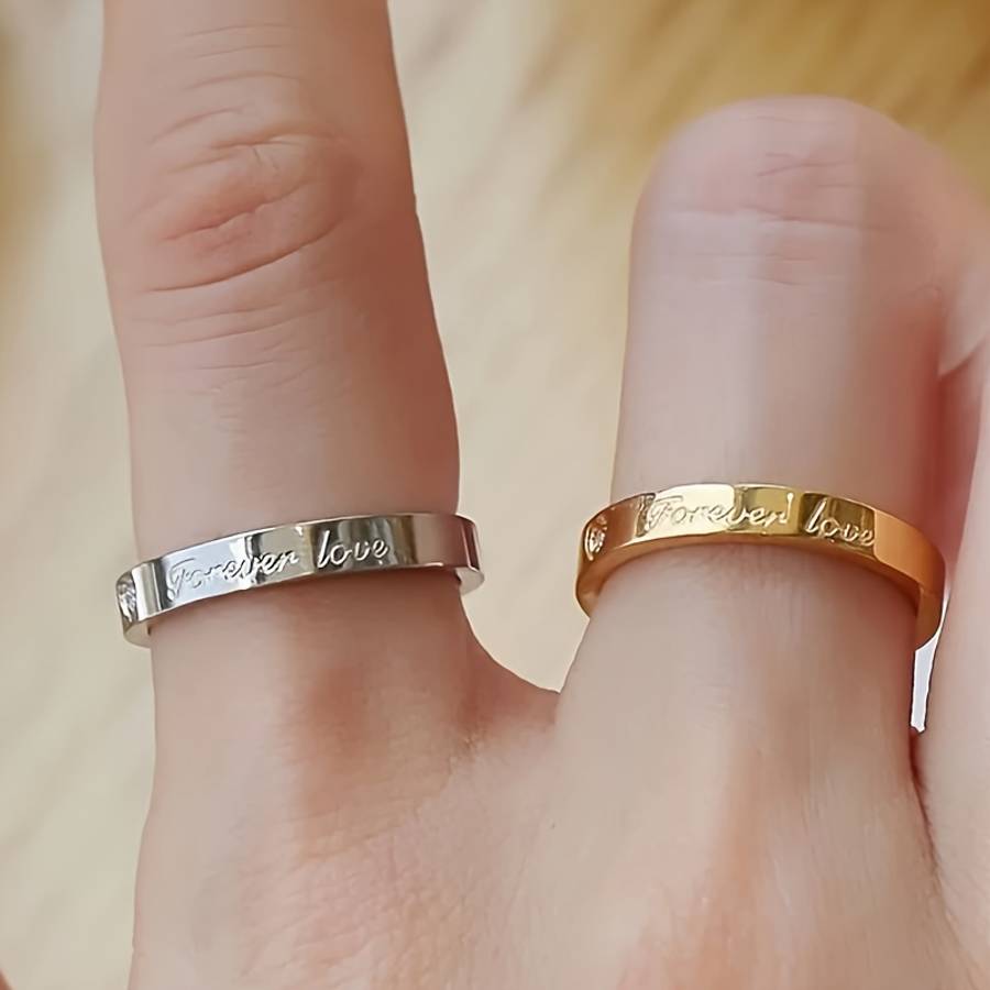 Retro Fashion Gift For Her Ring Color Rose Golden Size 7
