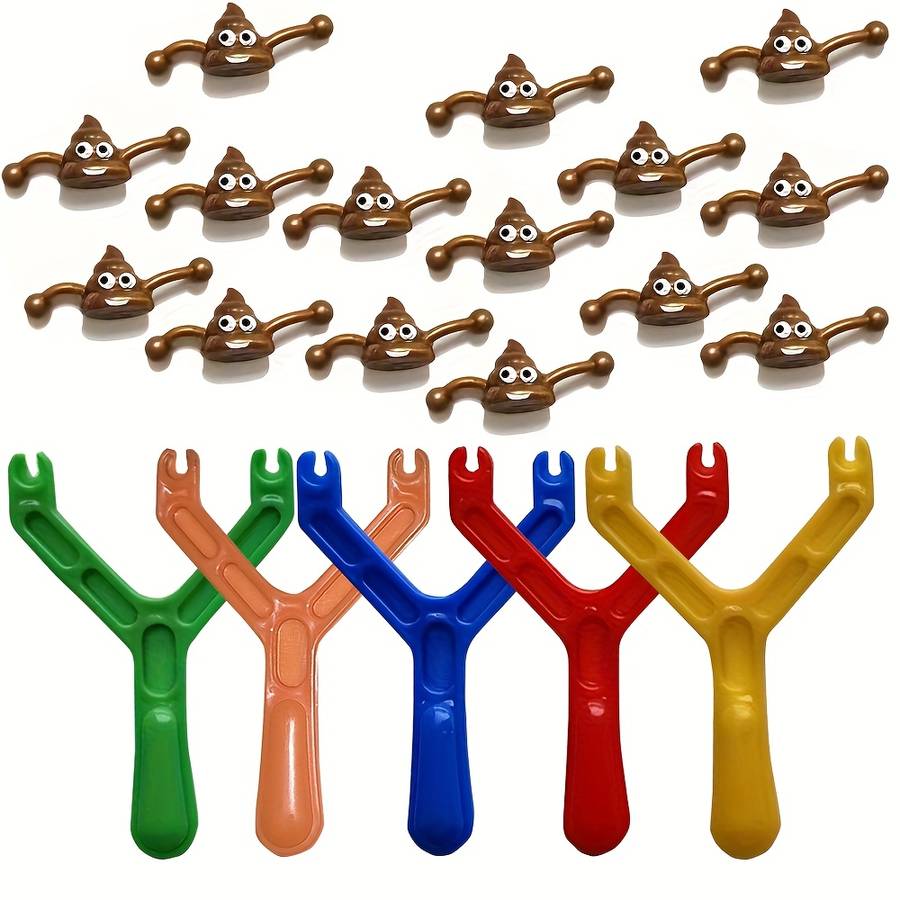Slingshot Color Slingshot Rack  Add  Poop Bomb 16Pcs