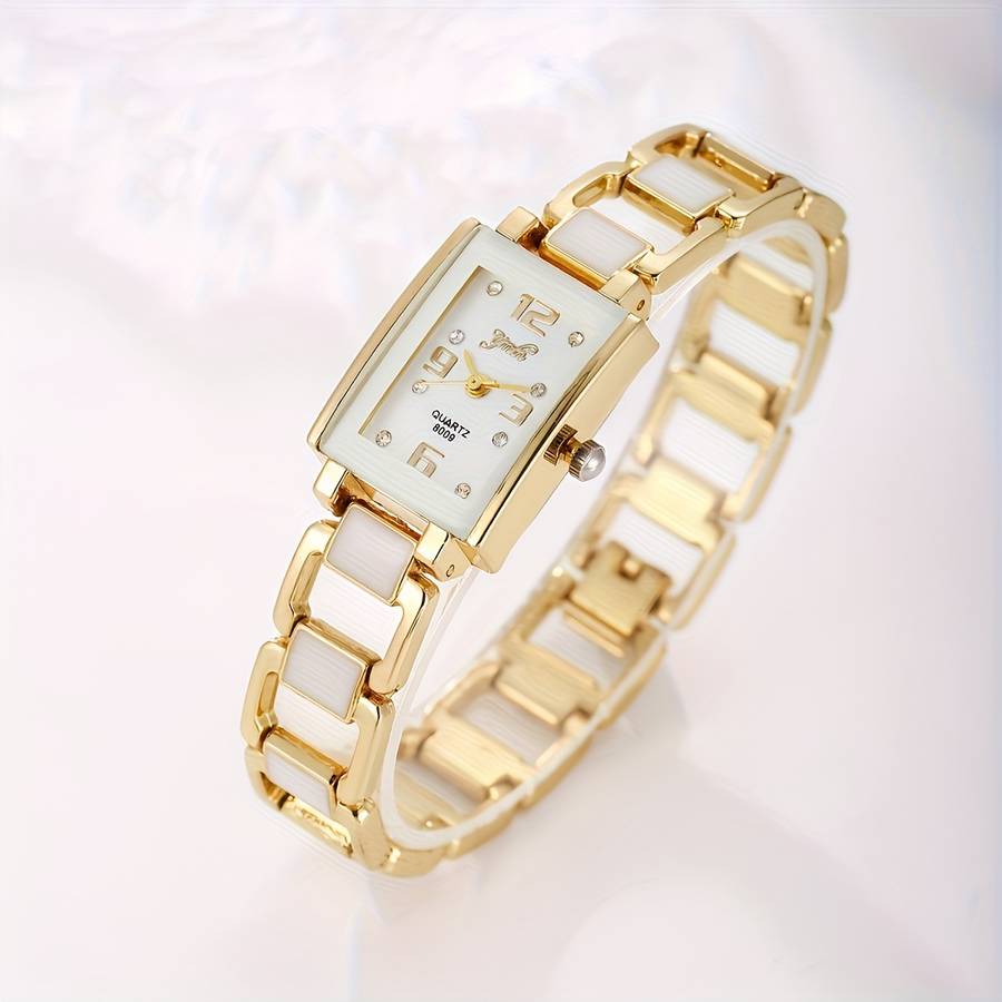 6Pcs Multifunctional Women Watches Quartz Movements Alloy Cases Square Ladies