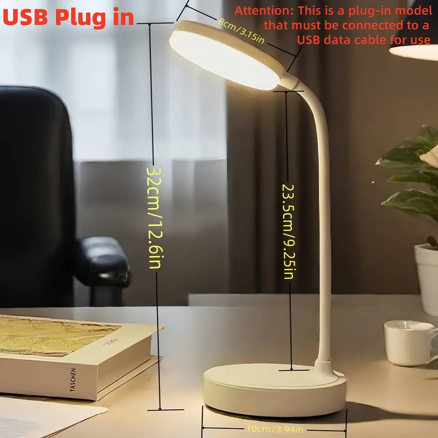 LED USB Desk Lamp Lighting Fixture Desktop