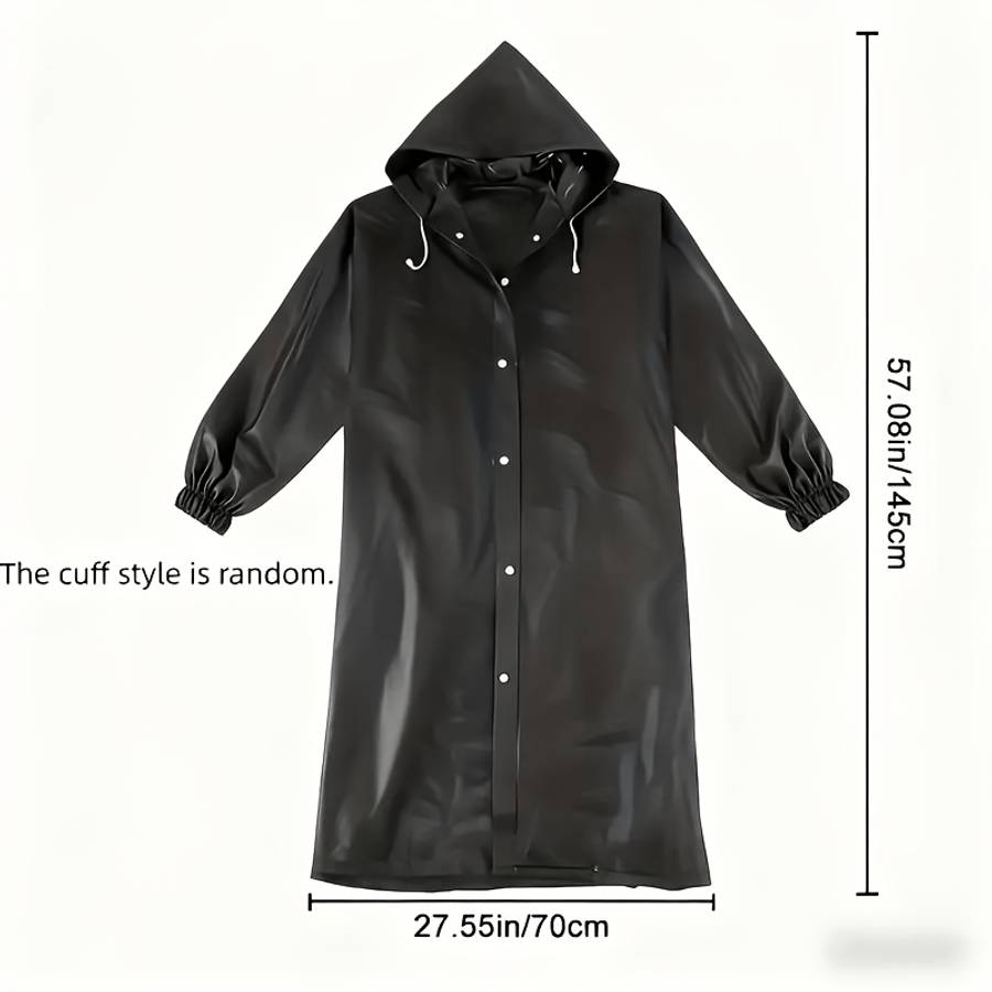 Raincoat Blackgrey Twopiece Set