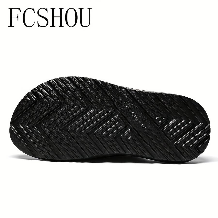Men Slippers Summer Style Black Size Uk 9.5 To 10