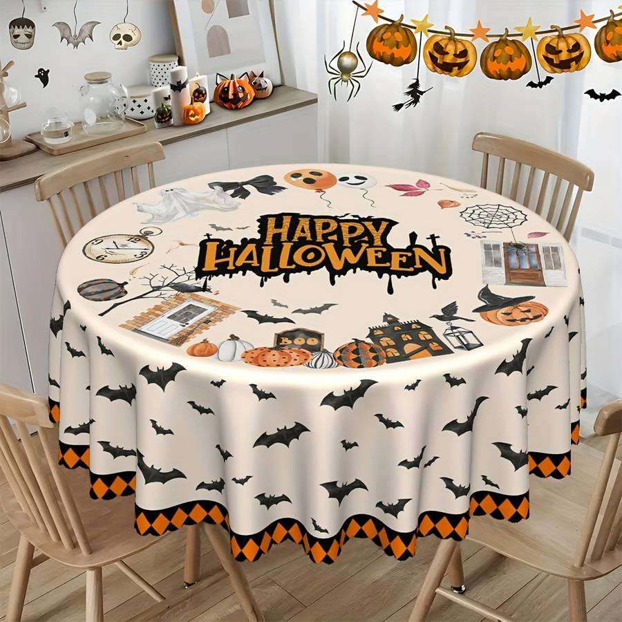 Halloween tablecloth decoration size Round 152cm or 60inch