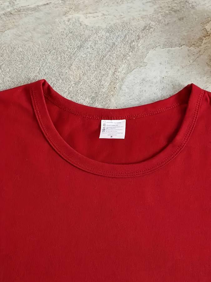 Womens T Shirt Color Red Black Yellow Combination Sizes