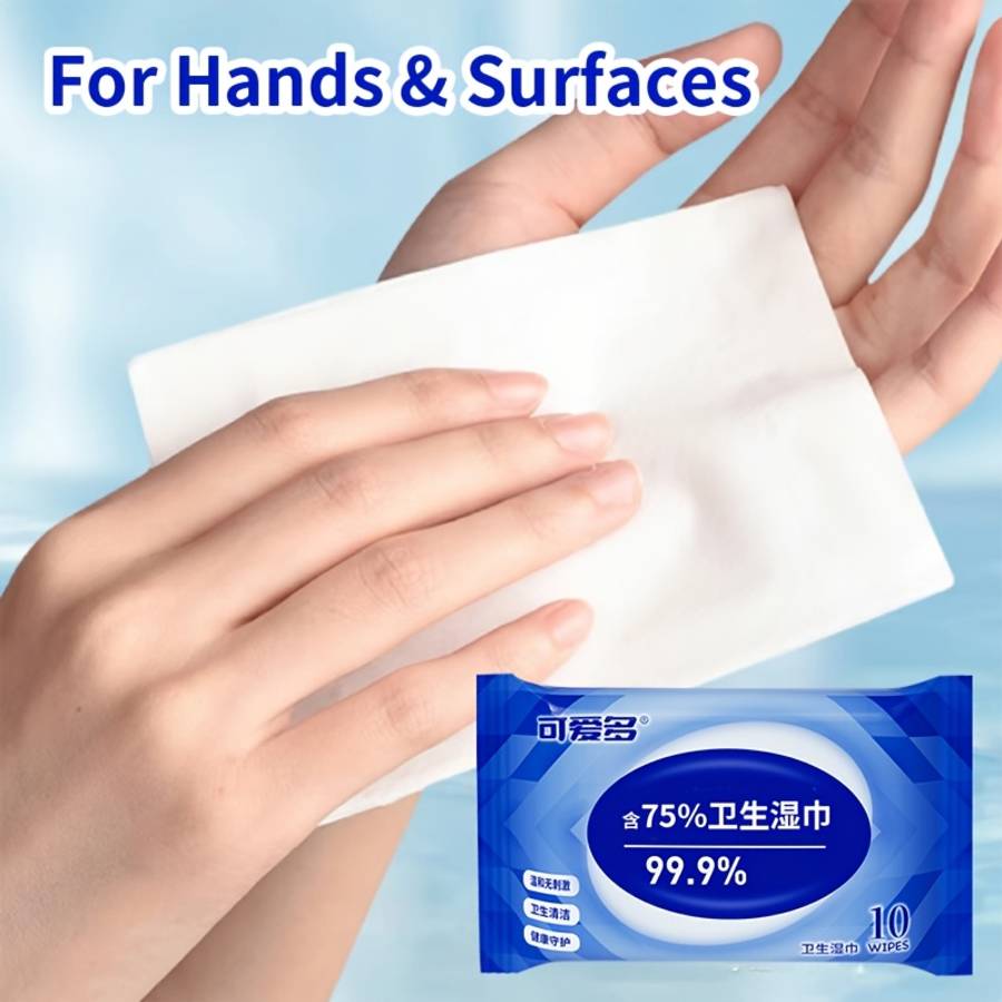 Wet Wipes Quantity 5 Packs Of 50 Tablets
