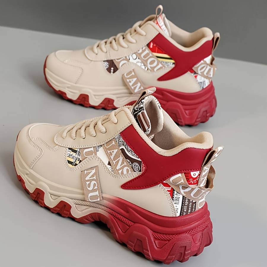 Women S Sneakers Color Red Card Sizeuk 7.5