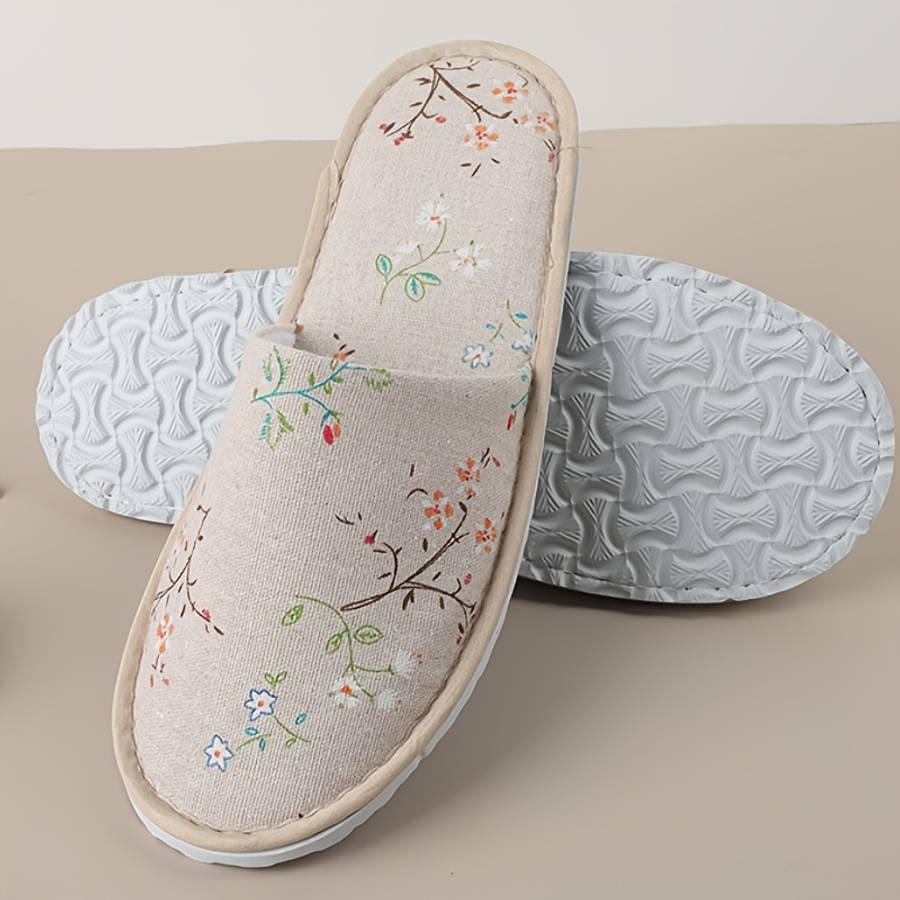 Cotton Slippers Color Floral  Sizeuk 8.5