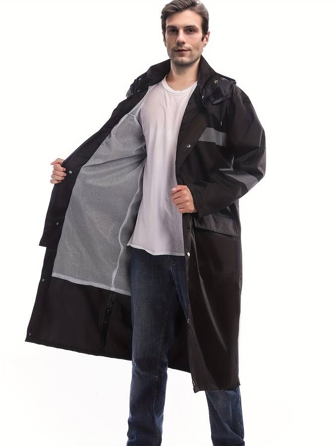 Raincoat Black Size Uk M