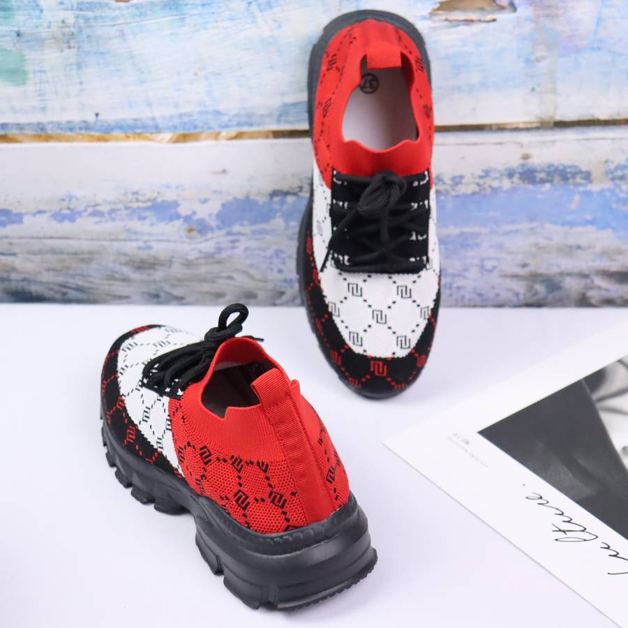 Women S Sneakers Color Red Sizeuk 7.5