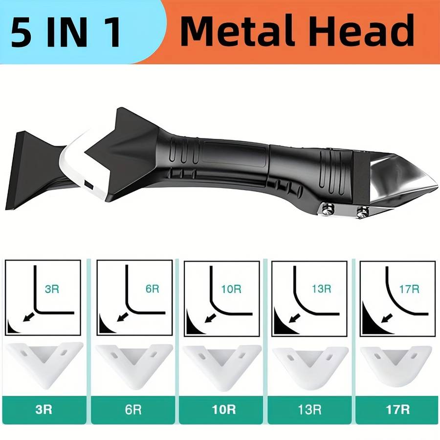 5In1 Silicone Caulking Tool Kit Multifunctional Grout Remover And Finisher For Bathroom